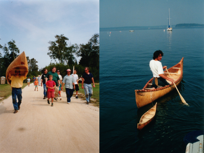 Canoe Launching and David Moses taking her out for a ride