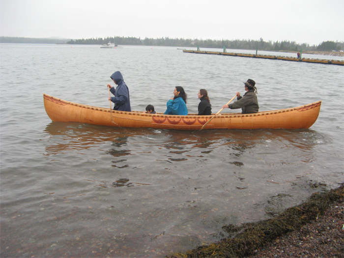 Launching on Passamaquoddy Bay, at Pleasant Point